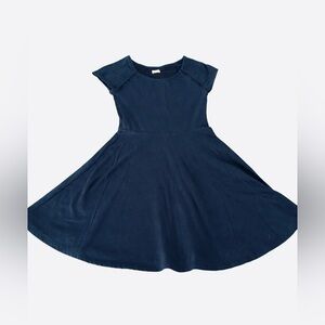 Hollister Navy Blue Jersey Knit Lace Back Skater Mini Dress, Women’s Juniors Sm